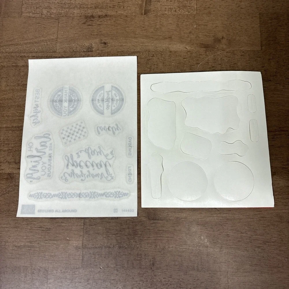 Stampin' Up! Stitched All Around Stamp Set #146632 Clear Mount